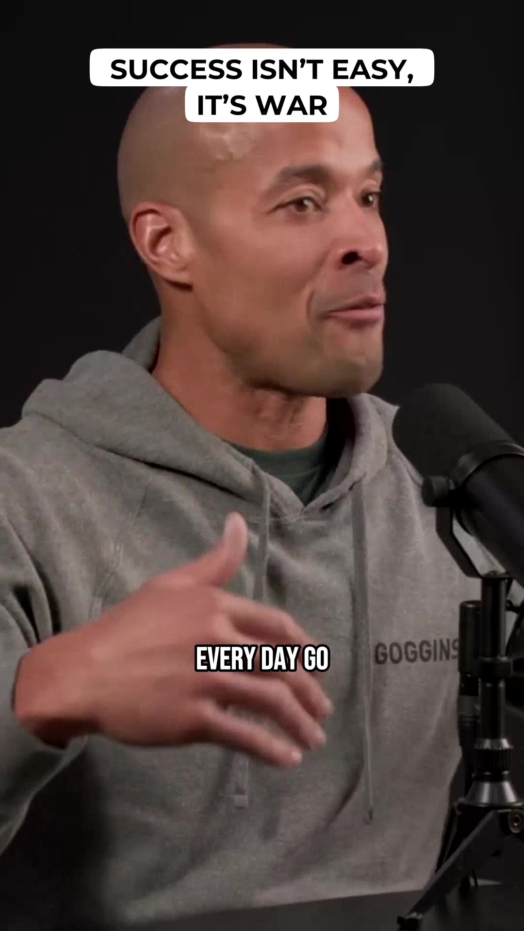 What looks easy from the outside takes everything inside. Goggins on refusing to