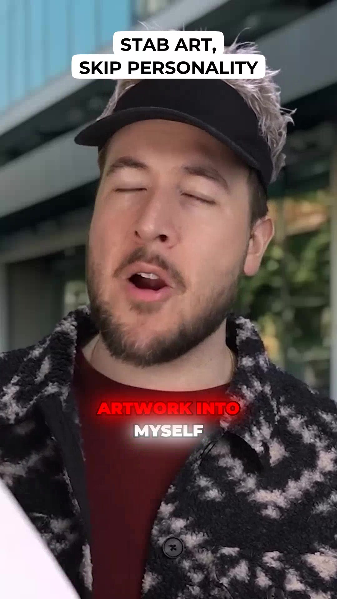 He found a new way to decorate himself forever—and it definitely isn’t a persona