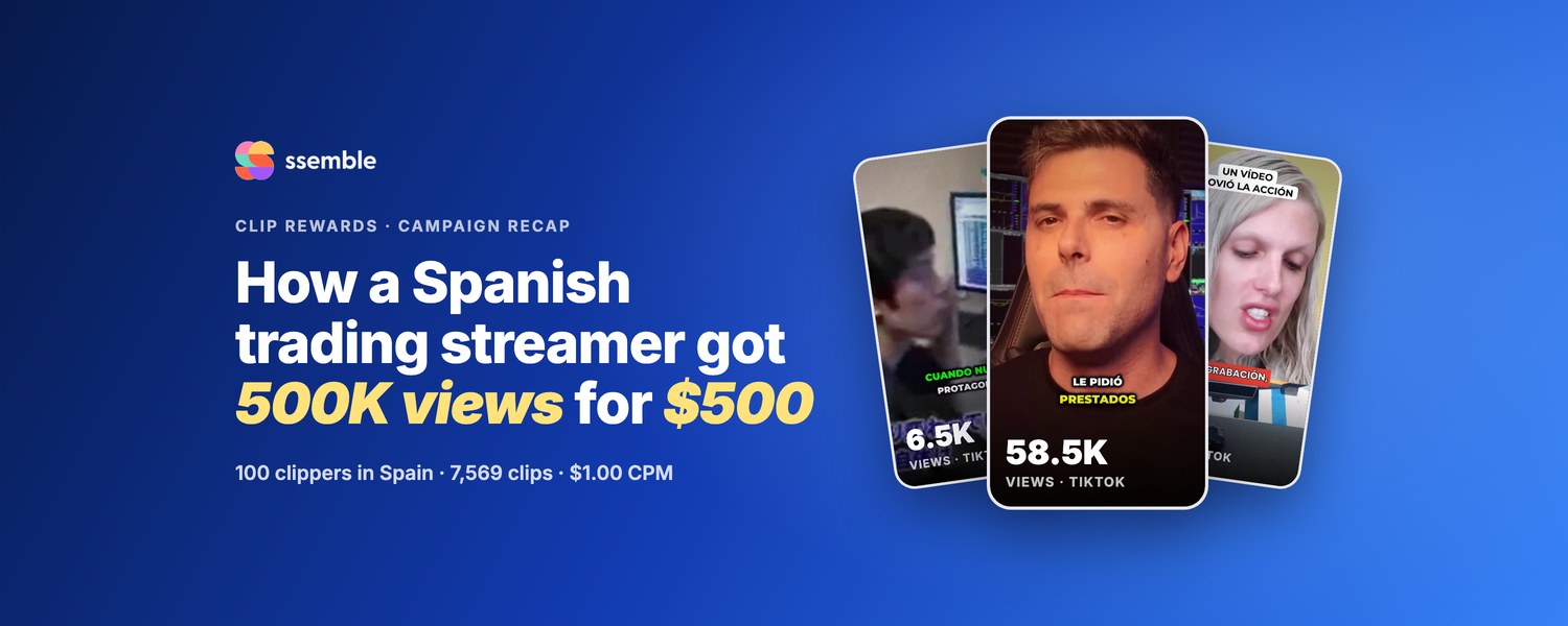 How a Spanish Trading Streamer Got 500K Views for $500