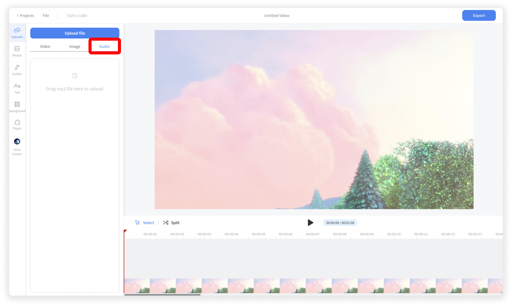 Add Music to GIF Tutorial Step 1