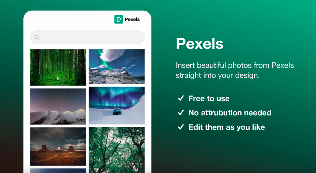 Pexels Plugin for Ssemble - Access to a Huge Collection of Free Stock Photos and Videos